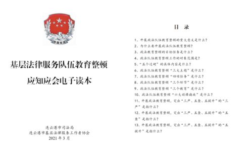 深化教育整頓 鍛造服務尖兵——連云港市扎實推進基層法律服務隊伍“入心入腦入行”